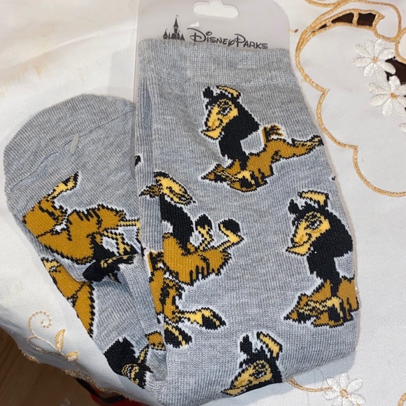 Disney Other - Disney Gray and Yellow Socks